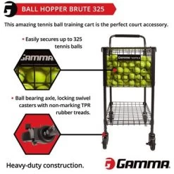 Gamma Brute Teaching Cart 325 Ball Hopper 13 Gamma Brute Teaching Cart 325 Ball Hopper -Professional Tennis Equipment Store 7168010 5