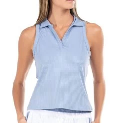 K-Swiss K Swiss Glace & Infinity Sleeveless Rib Polo 7 K-Swiss K Swiss Glace & Infinity Sleeveless Rib Polo -Professional Tennis Equipment Store KWT06 452