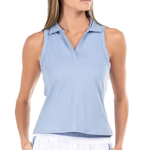 K-Swiss K Swiss Glace & Infinity Sleeveless Rib Polo 5 K-Swiss K Swiss Glace & Infinity Sleeveless Rib Polo - Image 3