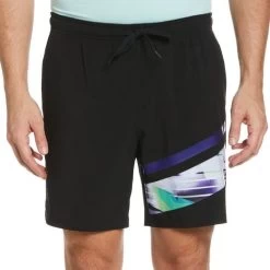 Penguin Printed Color Block 7 Inch Short -Professional Tennis Equipment Store O1BSD007 001